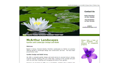 Desktop Screenshot of mcarthurlandscapes.co.uk
